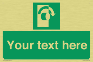 Custom Turn Clockwise Sign